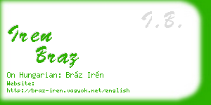 iren braz business card